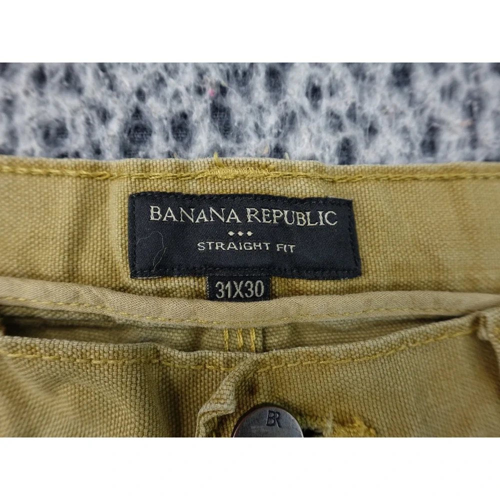Banana Republic Carpenter Pant Mens‎ 31x30 Beige Double Knee Straight 409616